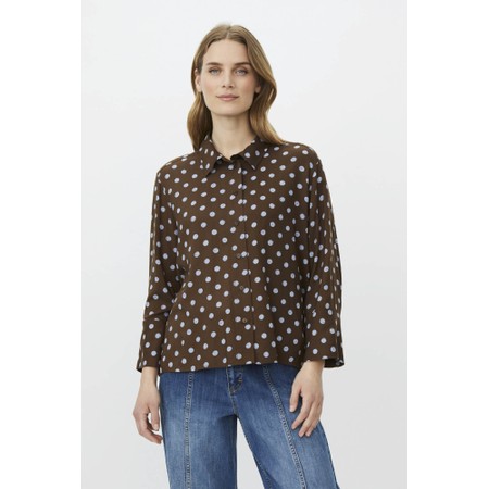 Masai Clothing Ilonka Print Shirt - Brown