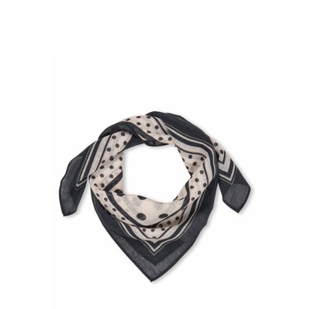 Masai Clothing Alvienne Spot Print Bandana Scarf - Black