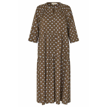 Masai Clothing Nobina Slate Brown Print Dress - Brown