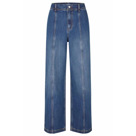 Masai Clothing Parvelle Front Seam Wide Leg Jean - Blue