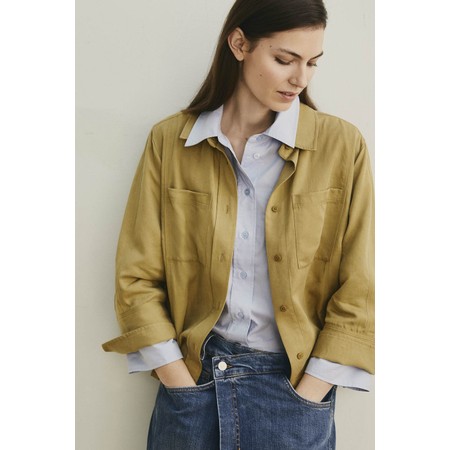 Masai Clothing Inareth Fennel Seed Linen Blend Shirt - Brown