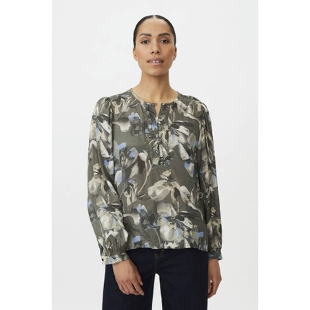 Masai Clothing Darya Beetle Print Top - Green