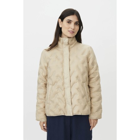 Masai Clothing Tuva White Pepper Down Coat - White
