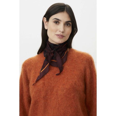 Masai Clothing Asmira Silk Triangle Scarf - Purple