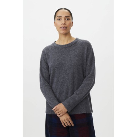 Masai Clothing Florindra Dark Grey Knit Jumper - Black