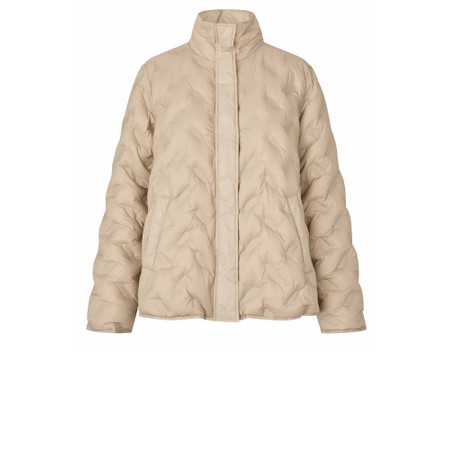 Masai Clothing Tuva White Pepper Down Coat - White