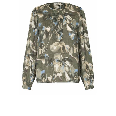 Masai Clothing Darya Beetle Print Top - Green