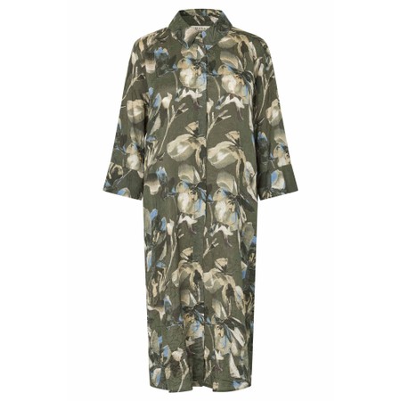 Masai Clothing Nimeso Beetle Print Dress - Green