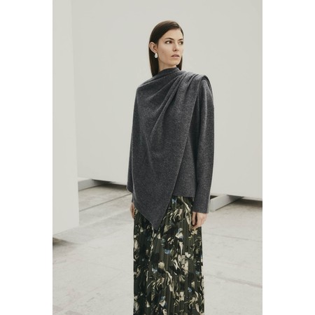 Masai Clothing Sanai Beetle Floral Print Plissé Skirt - Green
