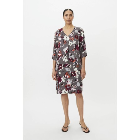 Masai Clothing Nodetta Fig Print Dress - Purple