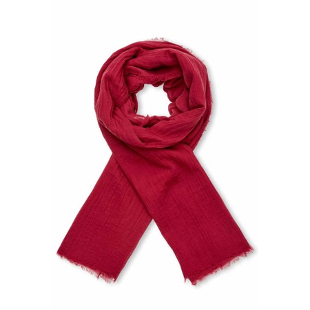 Masai Clothing Ava Tibetan Red Scarf - Red
