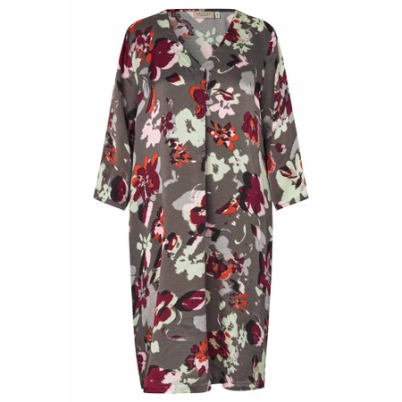 Masai Clothing Nodetta Fig Print Dress - Purple