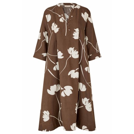 Masai Clothing Nakilla Print Dress - Brown