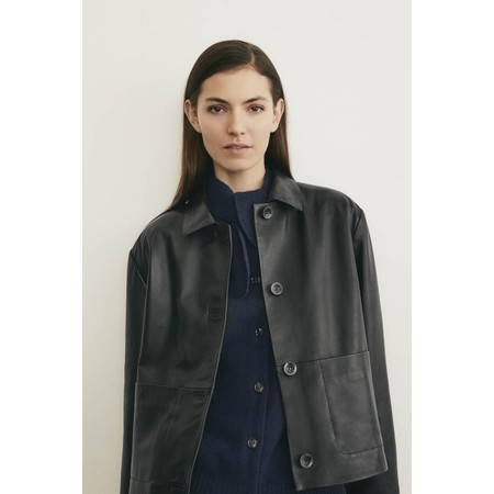 Masai Clothing Jolissa Black Leather Jacket - Black