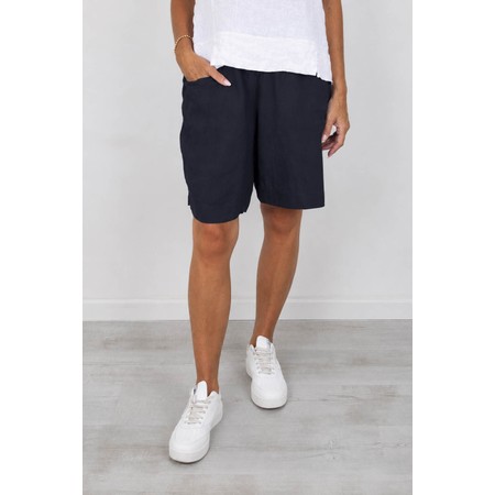 Amazing Woman Orla Navy Linen Shorts - Blue