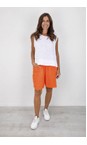 Amazing Woman Papaya Orla Papaya Linen Shorts  
