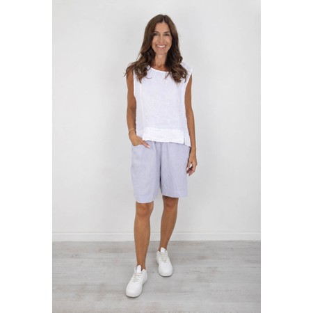 Amazing Woman Orla Pearl Linen Shorts - Off-White