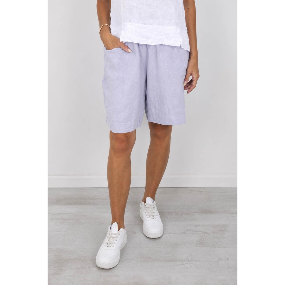 Amazing Woman Orla Pearl Linen Shorts Pearl