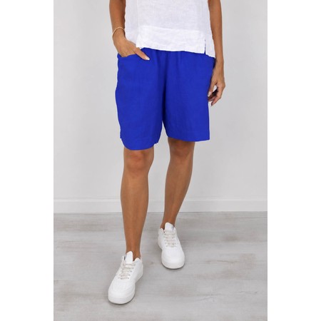 Amazing Woman Orla Linen Royal Blue Shorts - Blue