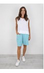Amazing Woman Turquoise Orla Turquoise Linen Shorts  