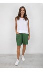 Amazing Woman Verde Orla Linen Verde Shorts  