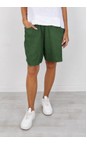 Amazing Woman Verde Orla Linen Verde Shorts  