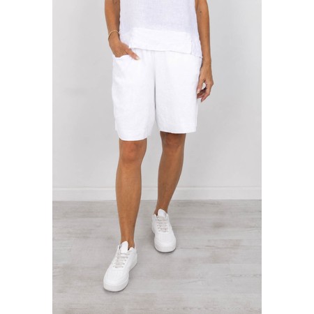 Amazing Woman Orla White Linen Shorts - White