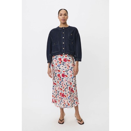 Masai Clothing Solviera Print Satin Skirt - Multicoloured