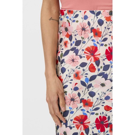 Masai Clothing Solviera Print Satin Skirt - Multicoloured