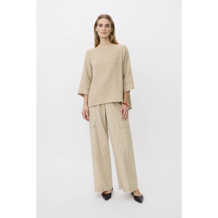 Masai Clothing Dovinia White Pepper Basic Top - White
