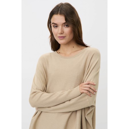 Masai Clothing Fanasi White Pepper Knit Jumper - White