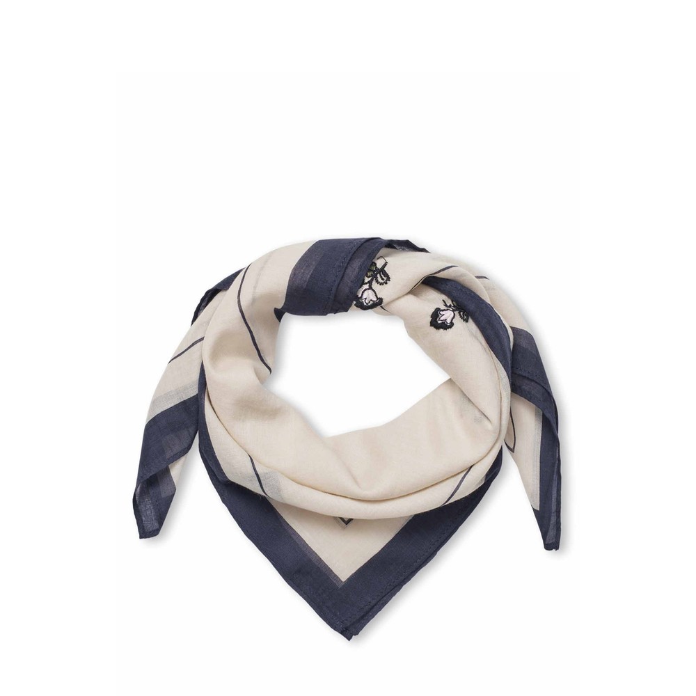 Masai Clothing Aurielle Embroidery Scarf Fog