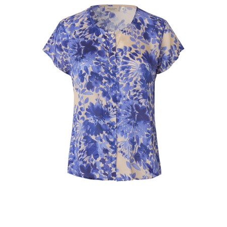 Masai Clothing La Medieval Blue Print Shirt - Blue
