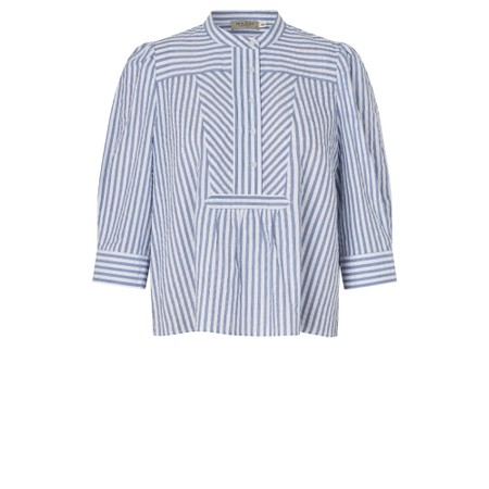 Masai Clothing Deyla Stripe Top - Blue