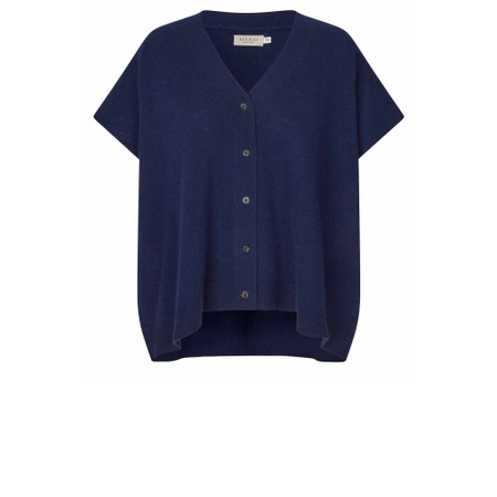 Masai Clothing Lucanna Medieval Blue Knit Cardigan - Blue