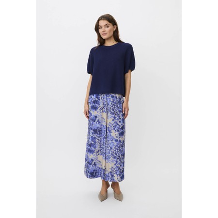 Masai Clothing Parienne Medieval Blue Print Trouser - Blue