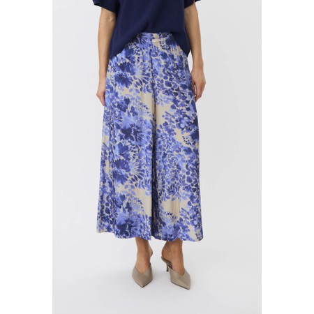 Masai Clothing Parienne Medieval Blue Print Trouser - Blue