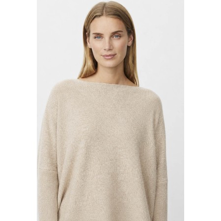 Masai Clothing Fayela Beige Knit Top - Beige