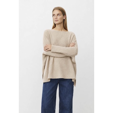 Masai Clothing Fayela Beige Knit Top - Beige