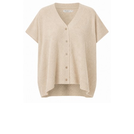 Masai Clothing Lucanna Beige Knit Cardigan - Beige