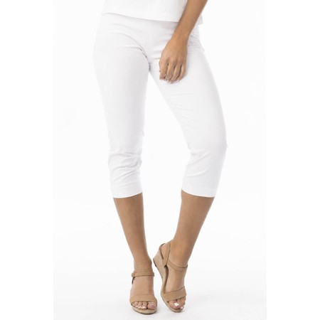 Orientique White Bangalene Capri Trouser - White