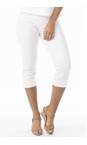 Orientique White  White Bangalene Capri Trouser  