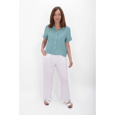 Amazing Woman Marilyn Agata Boxy Linen Shirt - Multicoloured