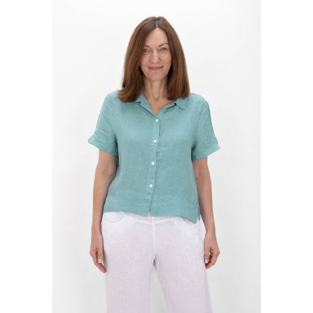 Amazing Woman Marilyn Agata Boxy Linen Shirt - Multicoloured