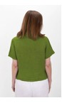 Amazing Woman Asparagus Marilyn Asparagus Boxy Linen Shirt  