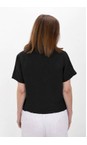 Amazing Woman Black  Marilyn Black Boxy Linen Shirt  
