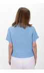 Amazing Woman Blue Marilyn Blue Boxy Linen Shirt  