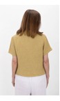 Amazing Woman Camello Marilyn Camello Boxy Linen Shirt  