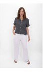 Amazing Woman Charcoal Marilyn Charcoal Boxy Linen Shirt  