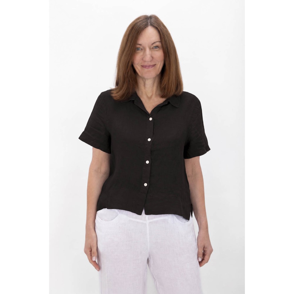 Amazing Woman Marilyn Choko Boxy Linen Shirt Choko